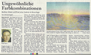 Zeitungsartikel aus der Goslarsche Zeitung