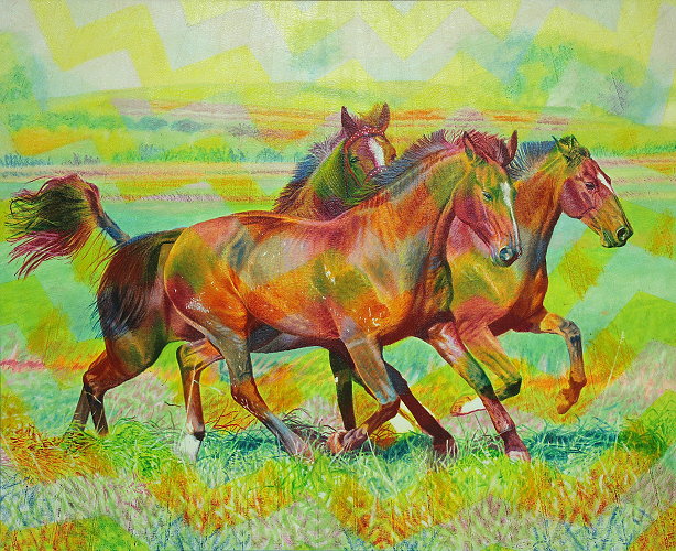 Bild: Drei Pferde